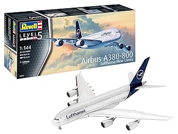 Amazon | ドイツレベル 1/144 エアバスA380-800 ルフトハンザ